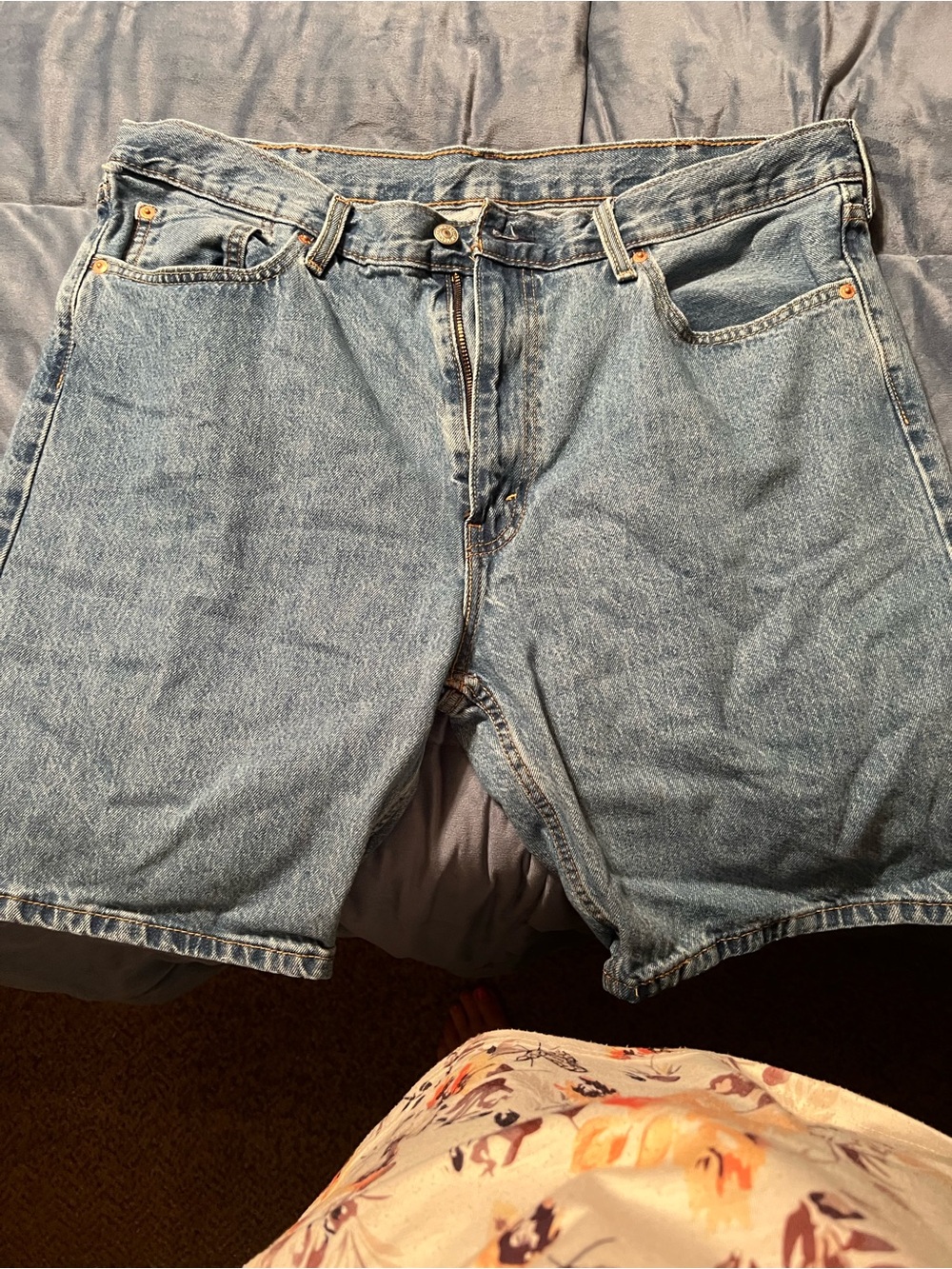 Levi's Light Blue Denim Jean Shorts